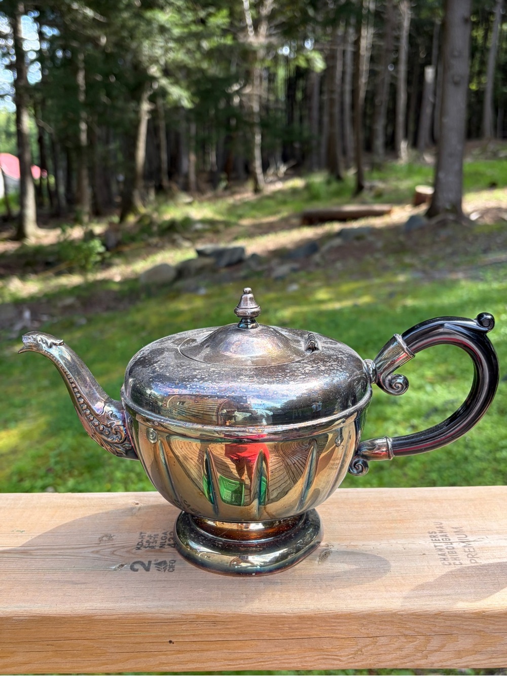 Vintage Viking Plate Silver-Plated Teapot – E.P. Copper with Lead Mounts
